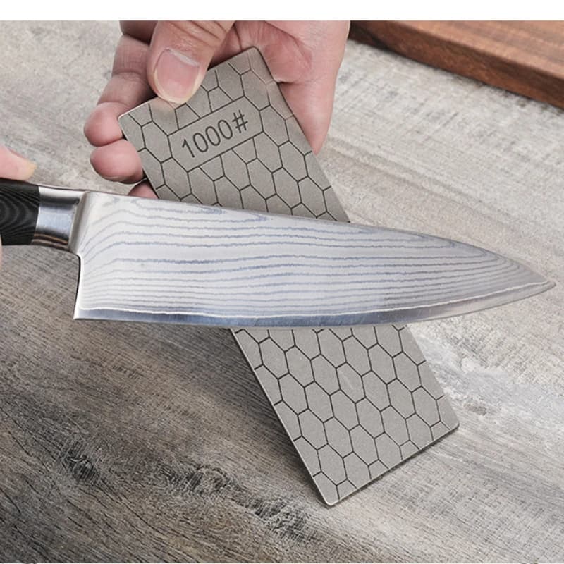 Strumenti Nuovo 80-3000 # Affilacoltelli professionale con diamante, piastra in pietra per affilare, coltello da cucina, pietra per affilare, motivo a nido d'ape