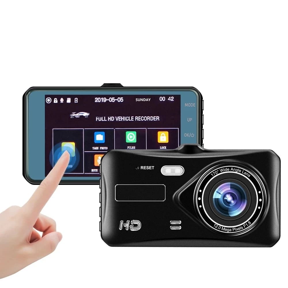 Dash Cam Front and rear camera CAR DVR Car recorder Vehicle black box Driver for night vision FULL HD 1080P