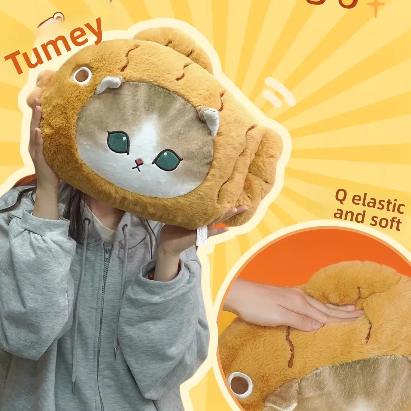 Cuscino Peluche a Forma di Animale in Tessuto, Giocattolo Imbottito, Regalo per Bambini dai 3 Anni in su, Materiale in Cotone PP Universale