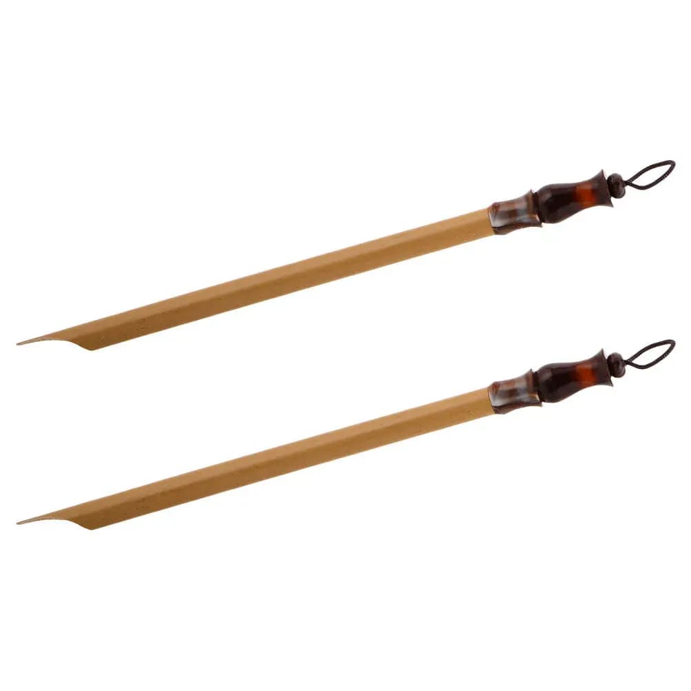 2Pcs Bamboo Dip Pen Set with Slanted Nib for Tibetan Chinese Japanese Calligraphy Artistic Lettering Hand Lettering Drawing