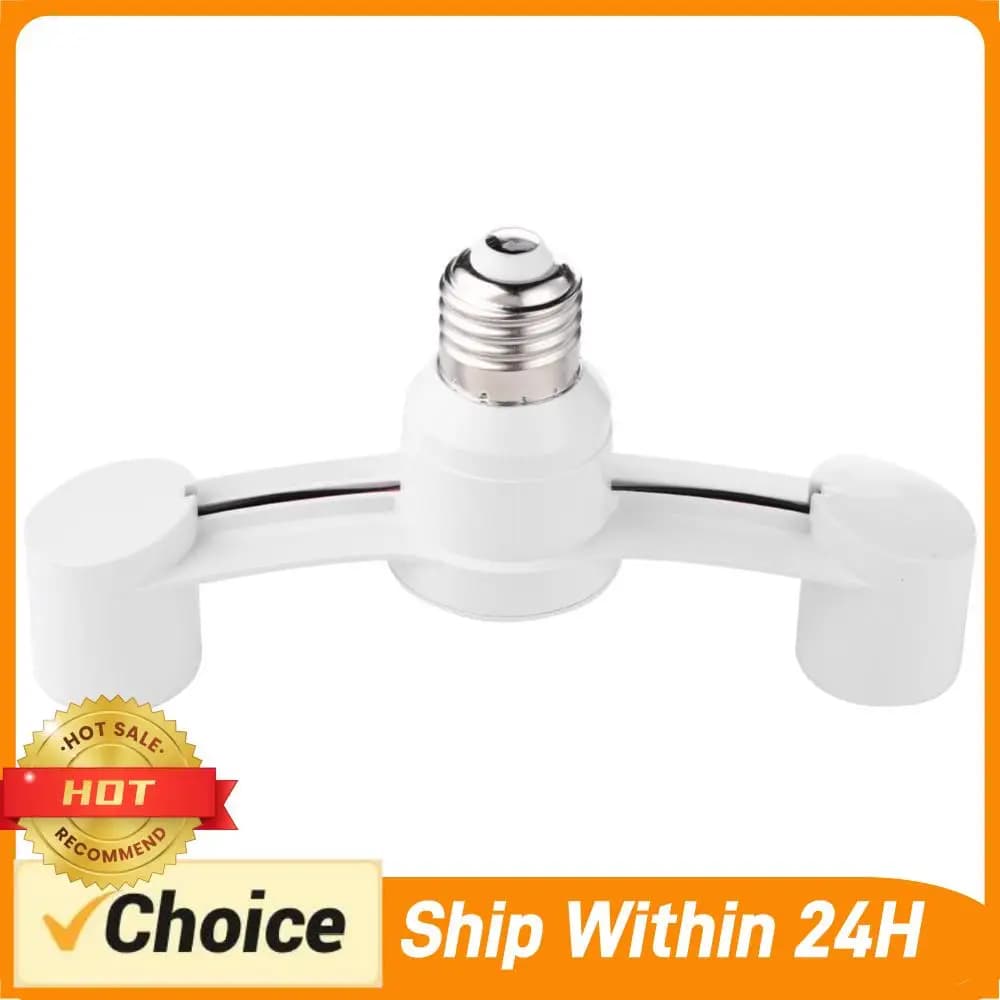 E27 to 2E27 conversion lamp holder, portable conversion stand 85-285V, kitchen and restaurant lighting accessories