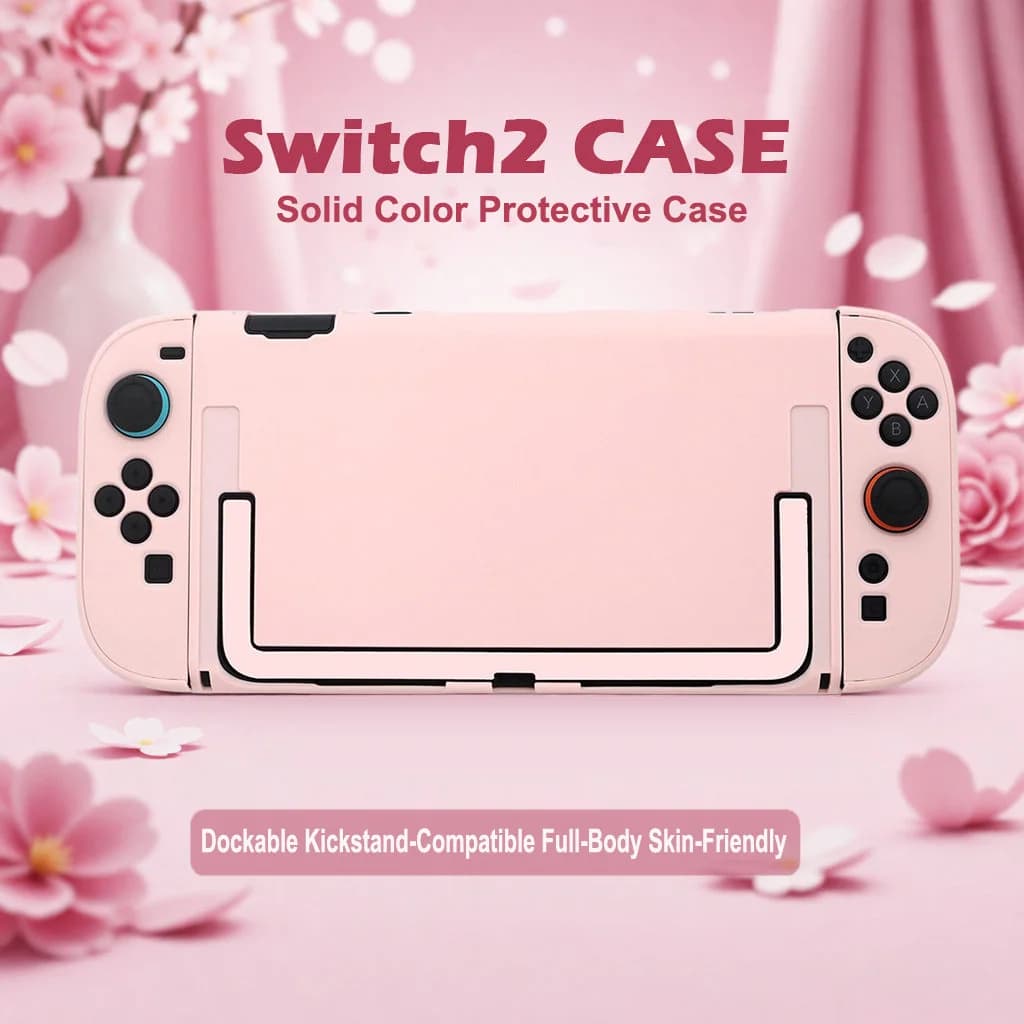 Custodia protettiva morbida al tatto in tinta unita per Switch 2 - NS2 (2025) Guscio rigido staccabile con coperture Joy-Con