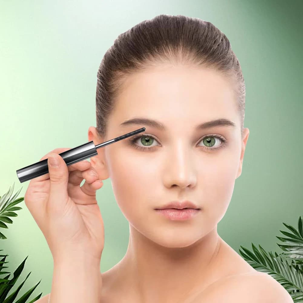 Mascara in washable metal with crease Mascara wand iron Waterproof Mascara with small head Mascara Cosmetics for makeup