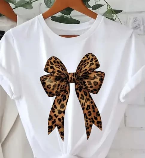 T-shirt con stampa leopardata a cuore per insegnanti, in cotone casual, morbida, per insegnanti, regali divertenti per gli amanti degli animali domestici
