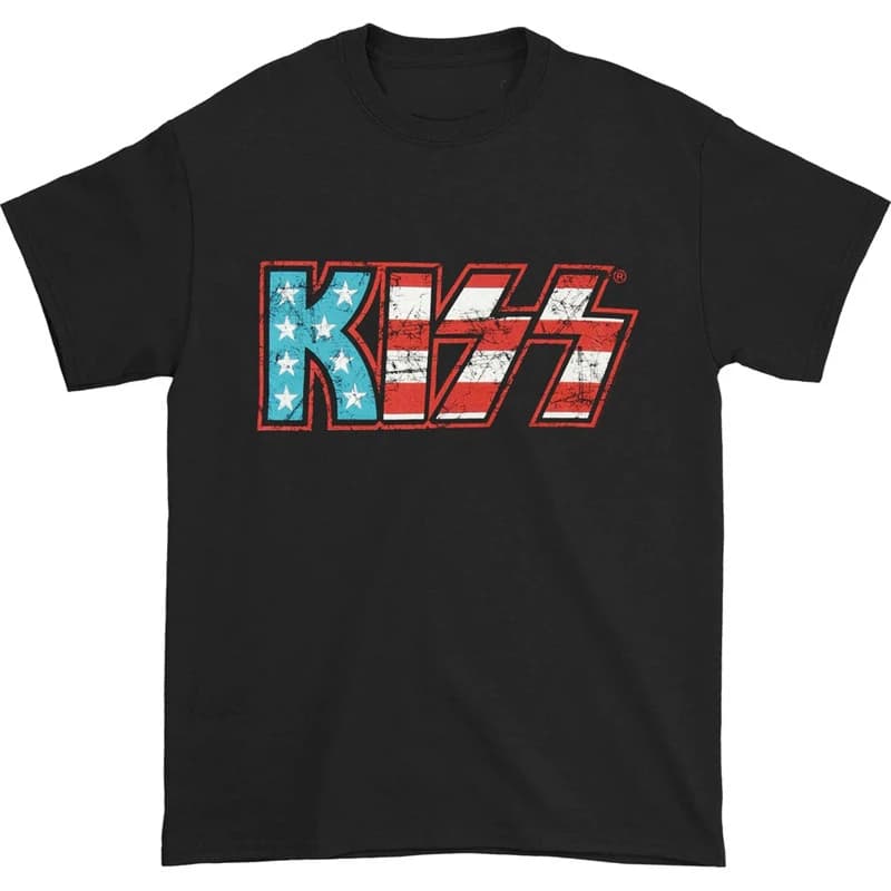 Nuova T-shirt da Uomo KISS Band 2026 The Demon Rock, T-shirt Punk Rock da Uomo