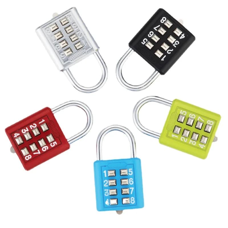 EGFirtor Codice password intelligente Lucchetto a combinazione Valigia per bagagli Codice da viaggio Codice blocco intelligente Blocco antifurto con chiave