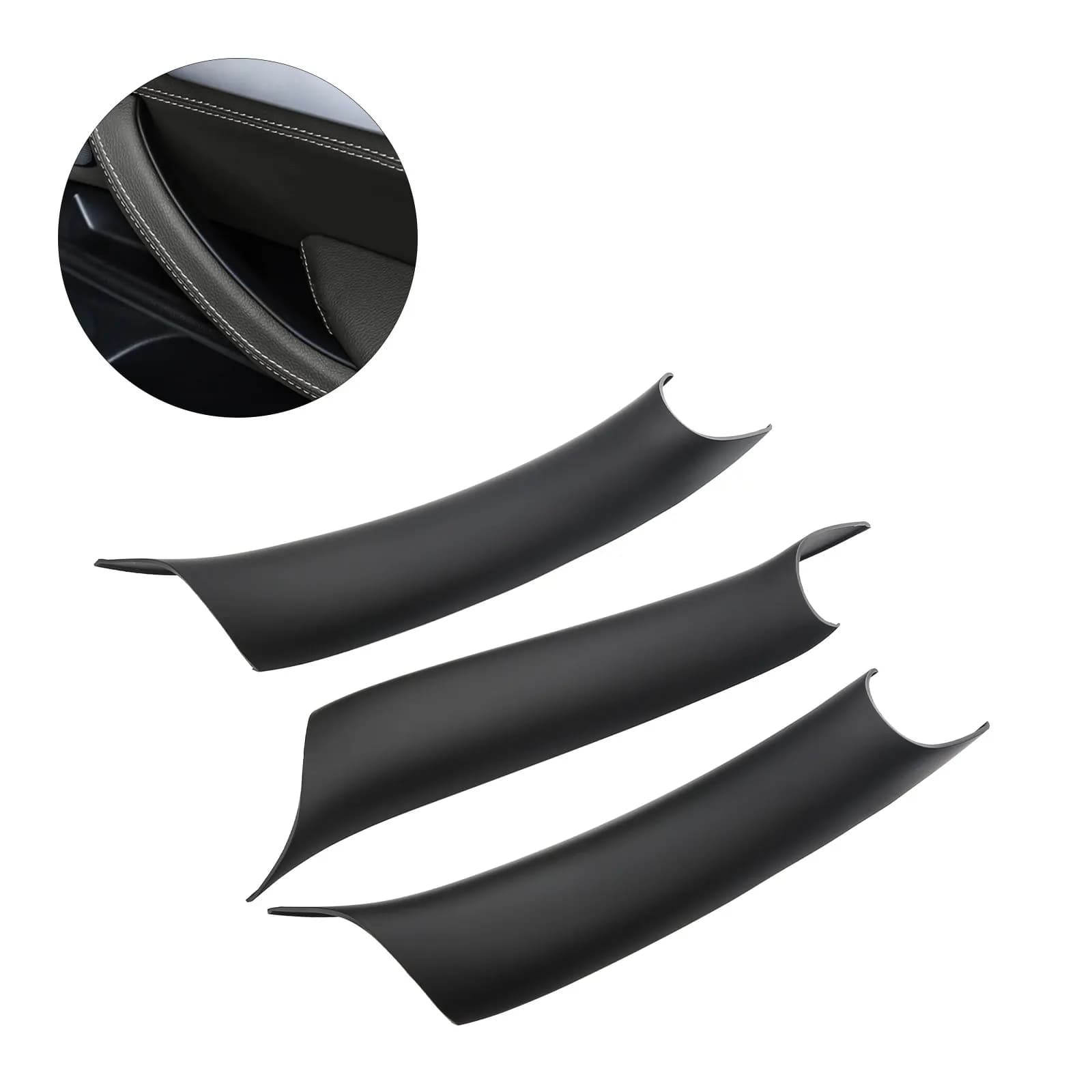 Coperture per maniglie per porte nere per BMW Serie X5 F15/F85 2014-2018, serie X6 F16/F86 2015-2018 Coperture per maniglie per porte interne
