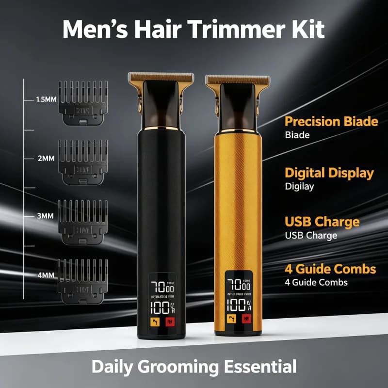 New T9 Electric Haircutting Machine Professional Men's Shaving Tool Wireless Rechargeable Hair Trimmer Men's Haircut Scissors