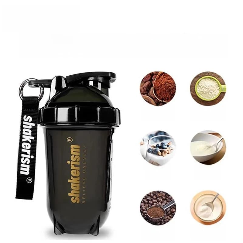 Shaker for Protein Fitness, Tritan Sports Bottle for Frullati, European Style Plastic Glass with Cover