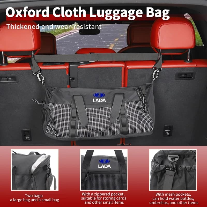 Car storage Oxford fabric luggage bag For Lada Priora Sedan Sport Kalina Granta Vesta Niva Largus Vaz Samara 2111