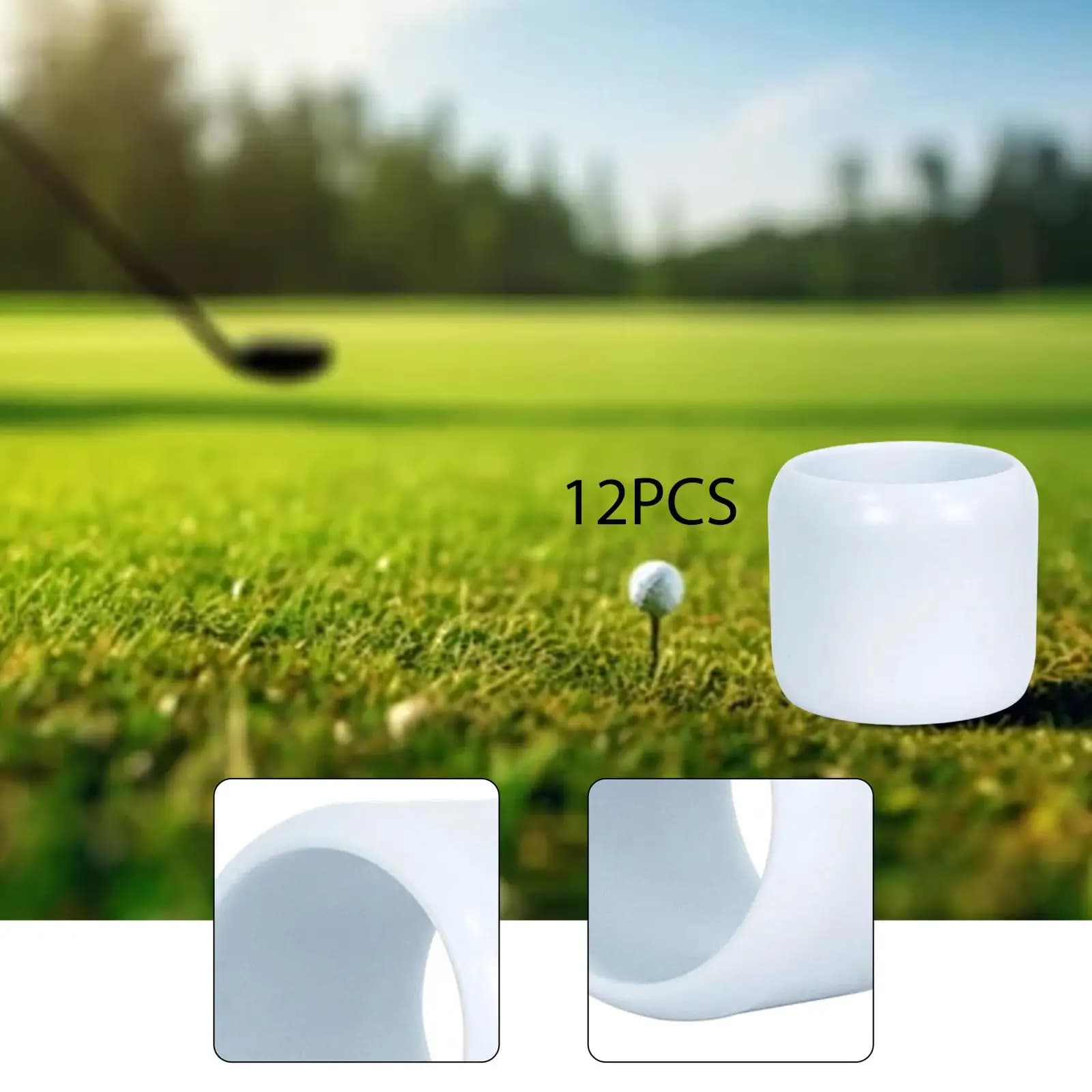 12 palline da golf per allenamento, 4,2 cm, per esercitarsi nel swing, ausilio per l'allenamento per sport indoor
