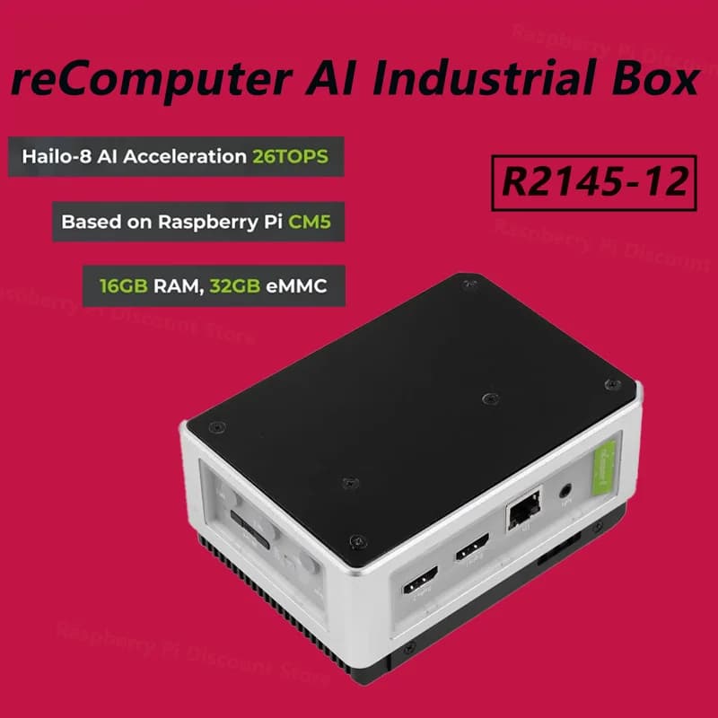 Seeed reComputer AI Industrial R2135-12 The most powerful AI Raspberry Pi box in the world