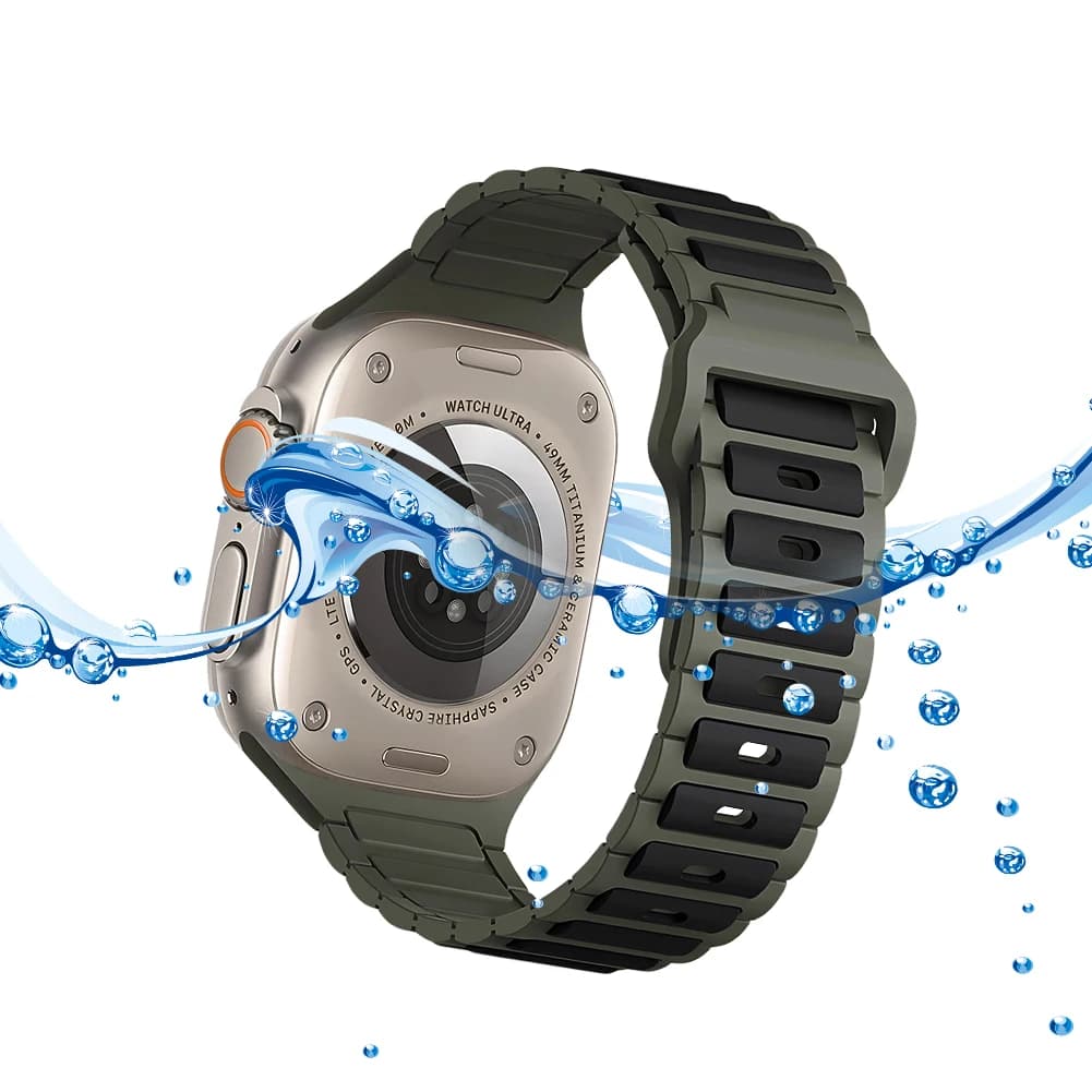 Cinturini sportivi con cinturino in silicone Cinturini per orologi impermeabili Bracciale in silicone resistente al sudore per Apple Watch 9/8/7/Ultra S10 38 40 41 S10 42mm