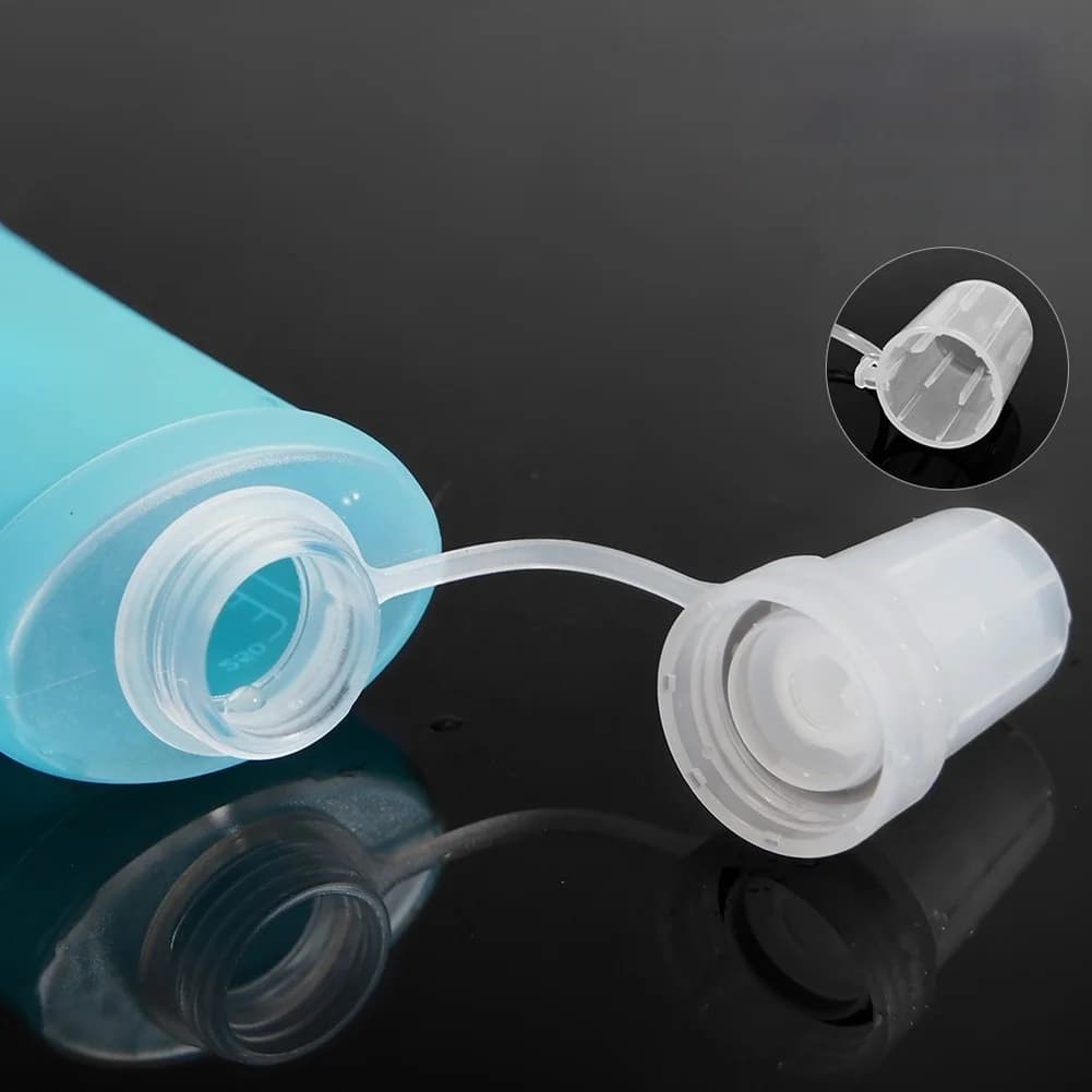 Foldable Sports Water Bottle Running Hydration Pack Portable Cycling Flask 150ML 17.2*7CM 6.77*2.76INCH Soft Running Flask