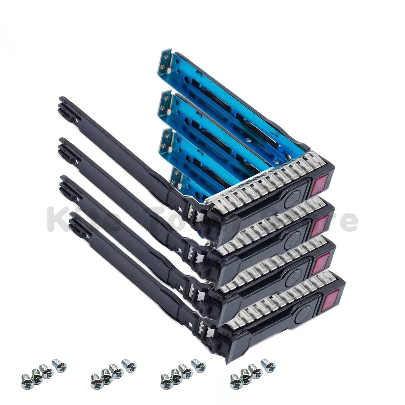 Lotto di 4 supporti per HP Caddy 2.5" Proliant G8 G9 727695-001 SAS/SATA/NVMe/SSD ML380 ML360 DL360 DL380 con viti