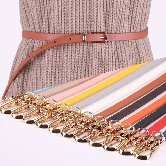 Cintura elasticizzata Cintura da donna alla moda Cintura con fibbia sottile per cintura da donna alla moda Accessori di abbigliamento Nuovo stile 2023