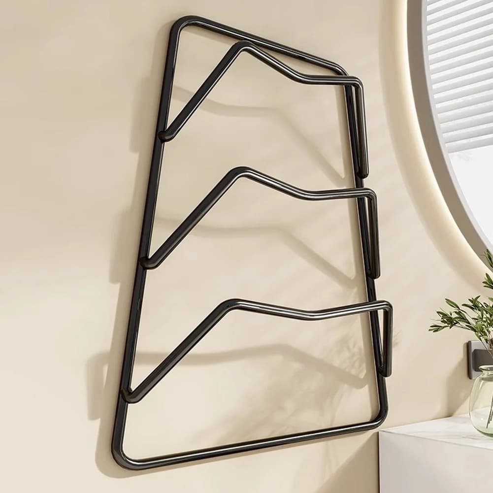 Scaffale di stoccaggio Organizzatore di strumenti per capelli a parete per clip per piastra per ferro arricciacapelli Portaoggetti impermeabile antiruggine per bagno