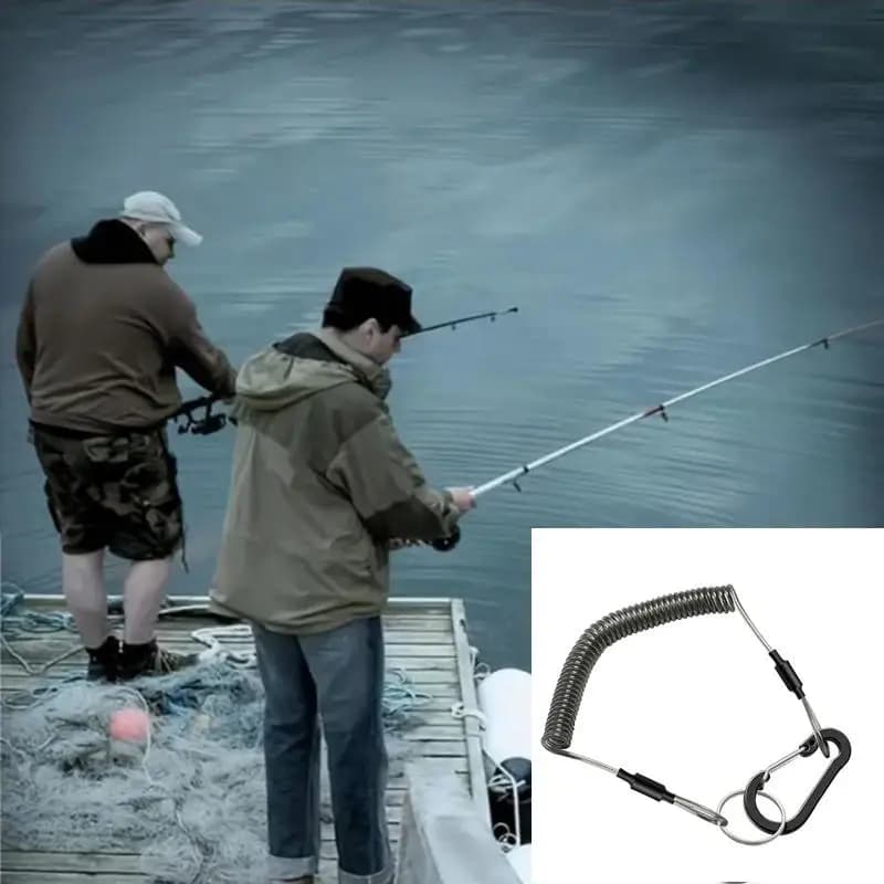 Corda da Pesca Elastica ad Alta Resistenza con Filo d'Acciaio Integrato per Rete da Pesca