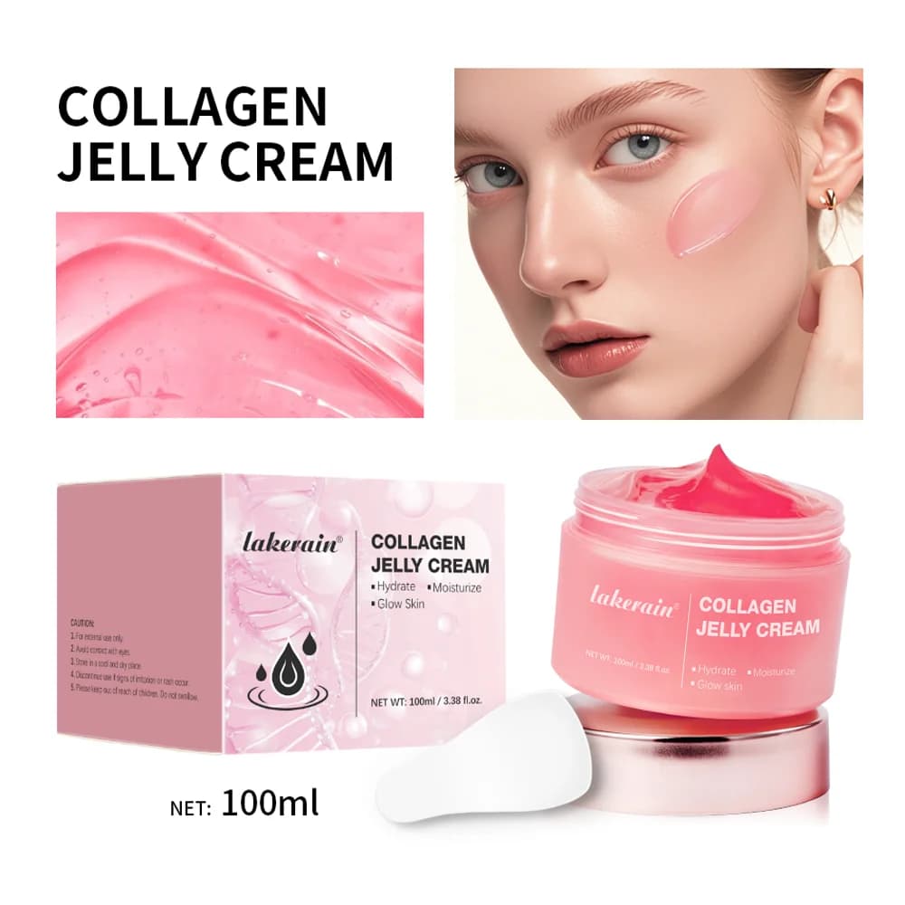 Crema gelatinosa al collagene - Niacinamide e collagene idrolizzato liofilizzato - aumenta l'idratazione della barriera cutanea e dà 24 ore di Glow & Lift