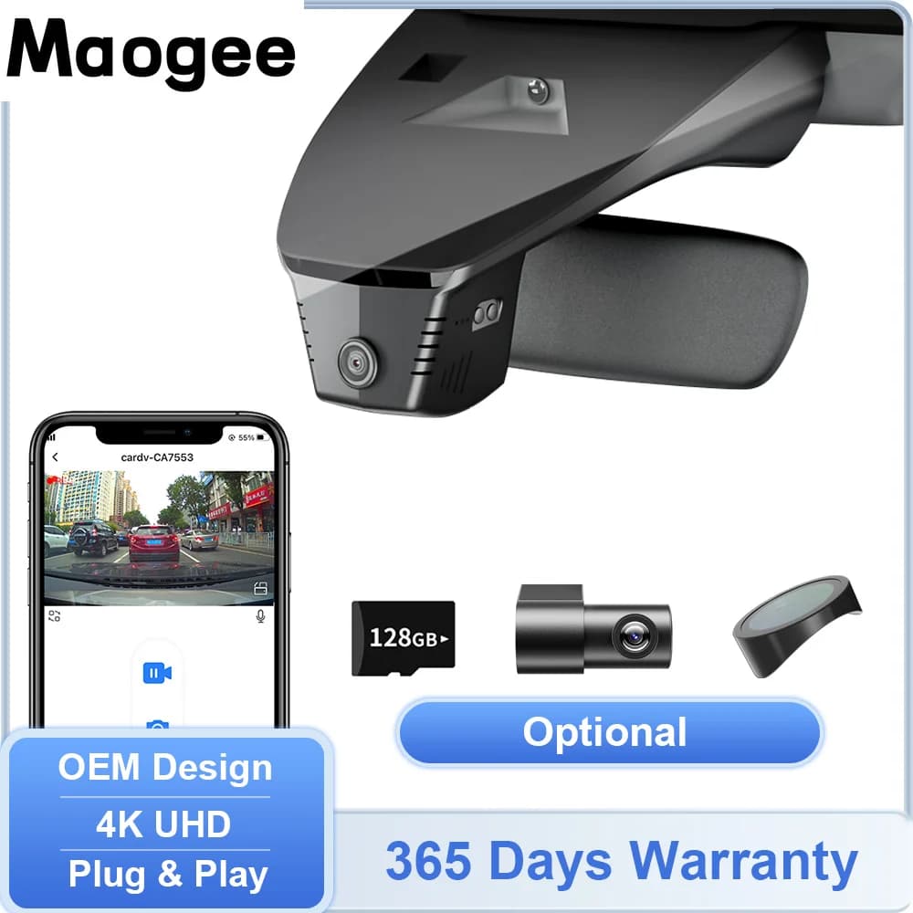 Dashcam 4K UHD for Mazda CX30 CX-30 MX-30 2020-2025, Camera for CX50 CX-50 2022-2026, DVR Auto for Mazda CX-60 CX-90