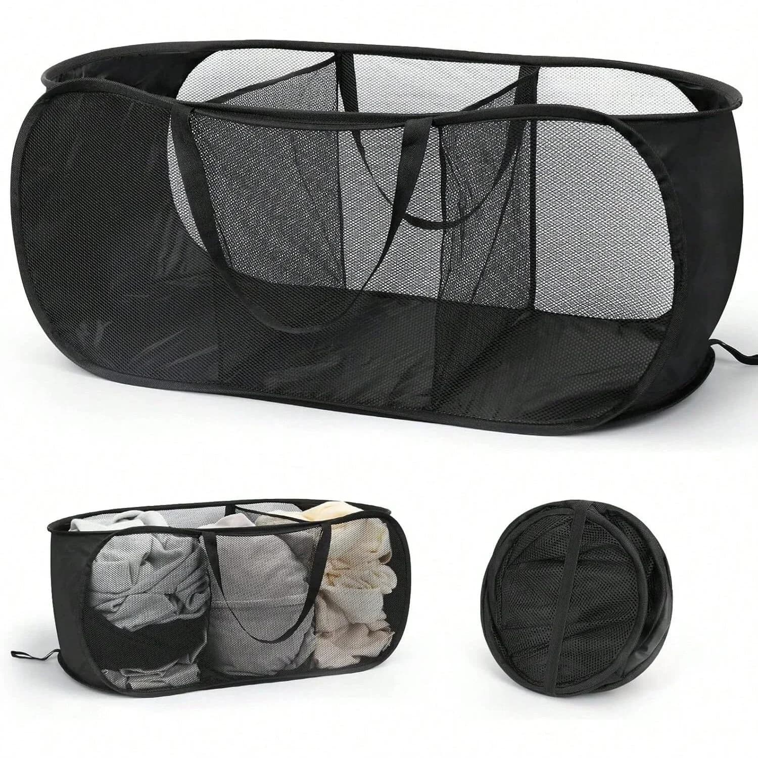1pc casa bagno rete portaoggetti cestino doccia lavanderia abbigliamento vestiti sporchi borsa pieghevole portatile viaggi d'affari