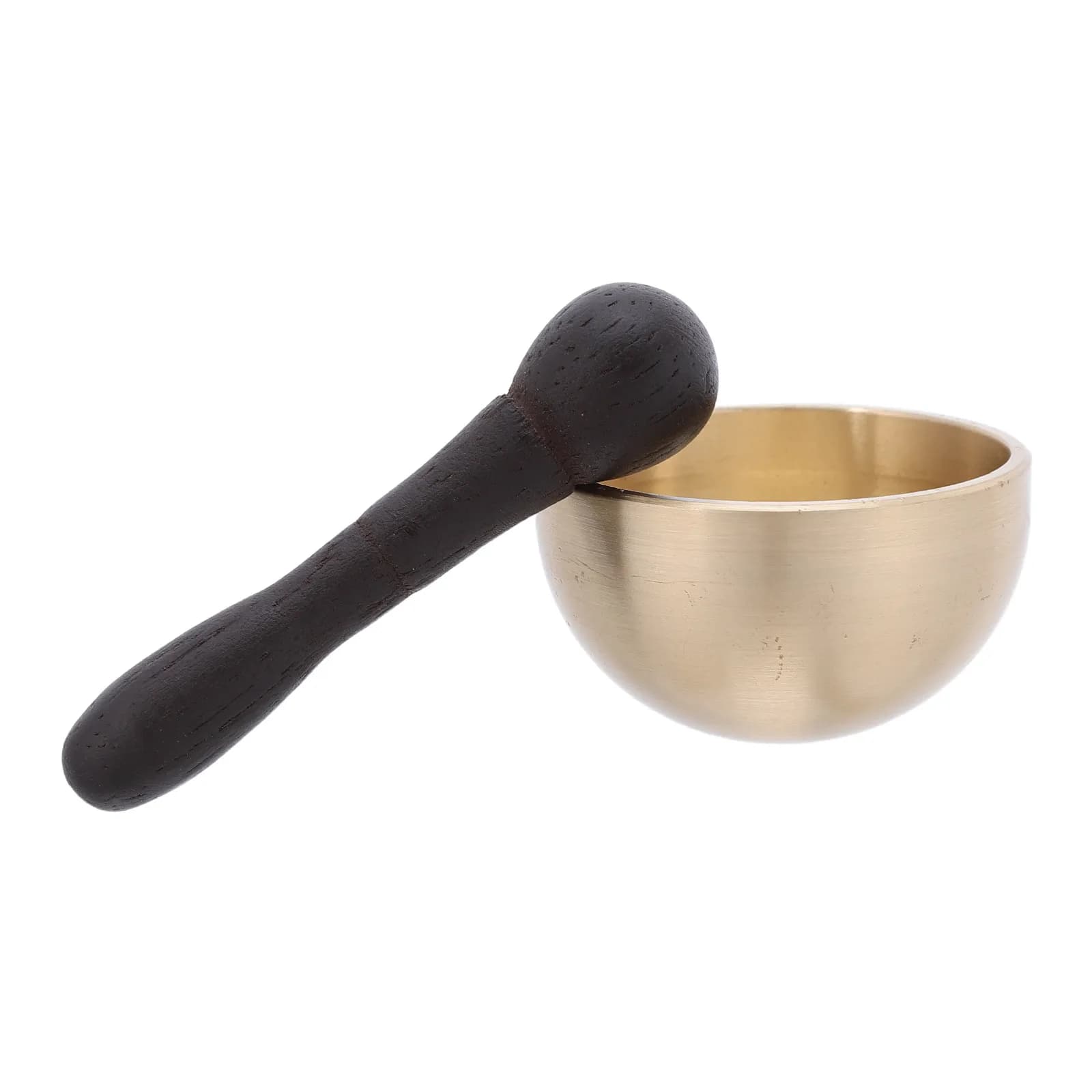 1Set Mini Tibetan Singing Bowl 1.6in Meditation Sound Bowl with Wooden Striker Yoga Chime Pot for Mindfulness, Prayer Home Decor