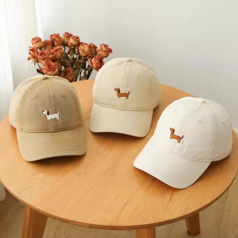 Versatile Korean Style Cartoon Animal Baseball Cap Cotton Baseball Hat Sun Hat Sunscreen Sun Cap Peaked Cap Men
