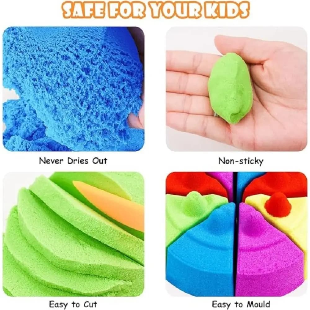 Modelli di giochi per bambini Sabbia spaziale Texture di cotone Sabbia dinamica a flusso lento Kit fai da te Acqua Melma Nuvola Sabbia Gioco per bambini