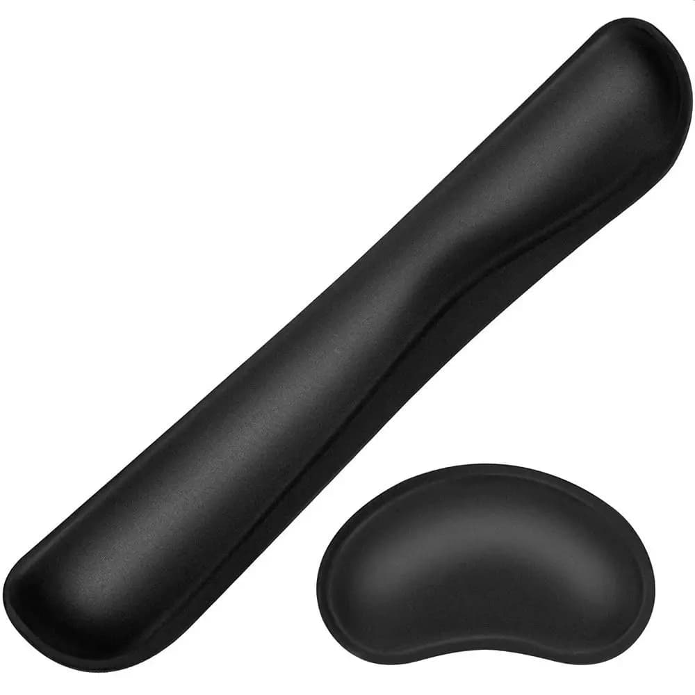 Tappetino per mouse ergonomico e resistente per PC, tappetino per tastiera con supporto per il polso antiscivolo, tappetino per mouse con poggiapolsi