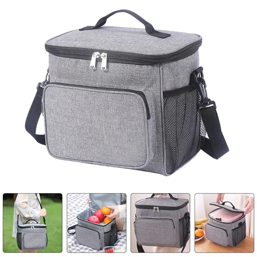 Borsa Termica Leggera per Pranzo, Portatile per Contenitori Bento, Picnic, Viaggi, Ufficio e Scuola, Formato Piccolo