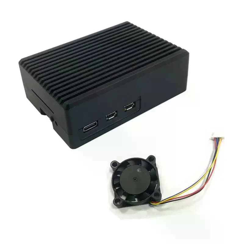 Aluminum Case Raspberry Pi 5 Passive Cooling Black Silver Armoured Metal Shell Optional Case for RPI5 Pi5