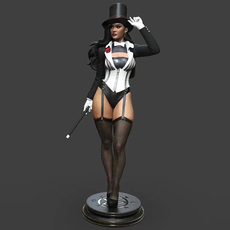 1/24 75mm 1/18 100mm Kit modello in resina Zatanna Mago Ragazza Figurine Non verniciato Nessun colore RW-1448