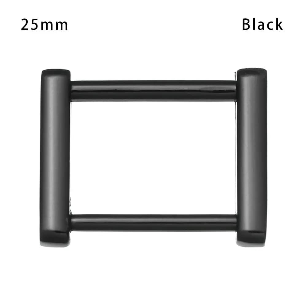 Belt Handle Detachable Shoulder Webbing Buckle Leather Craft Screw Rings Buckle Strap Connector Bag Loop Rectangle Rings Buckle