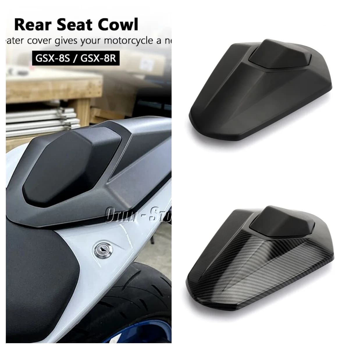 Per Suzuki GSX-8S GSX-8R GSX8R GSX8S GSX 8R 8S 2023 Moto Copertura di Sede Posteriore Cowl Passeggero Pillion Humps Carenatura Accessori