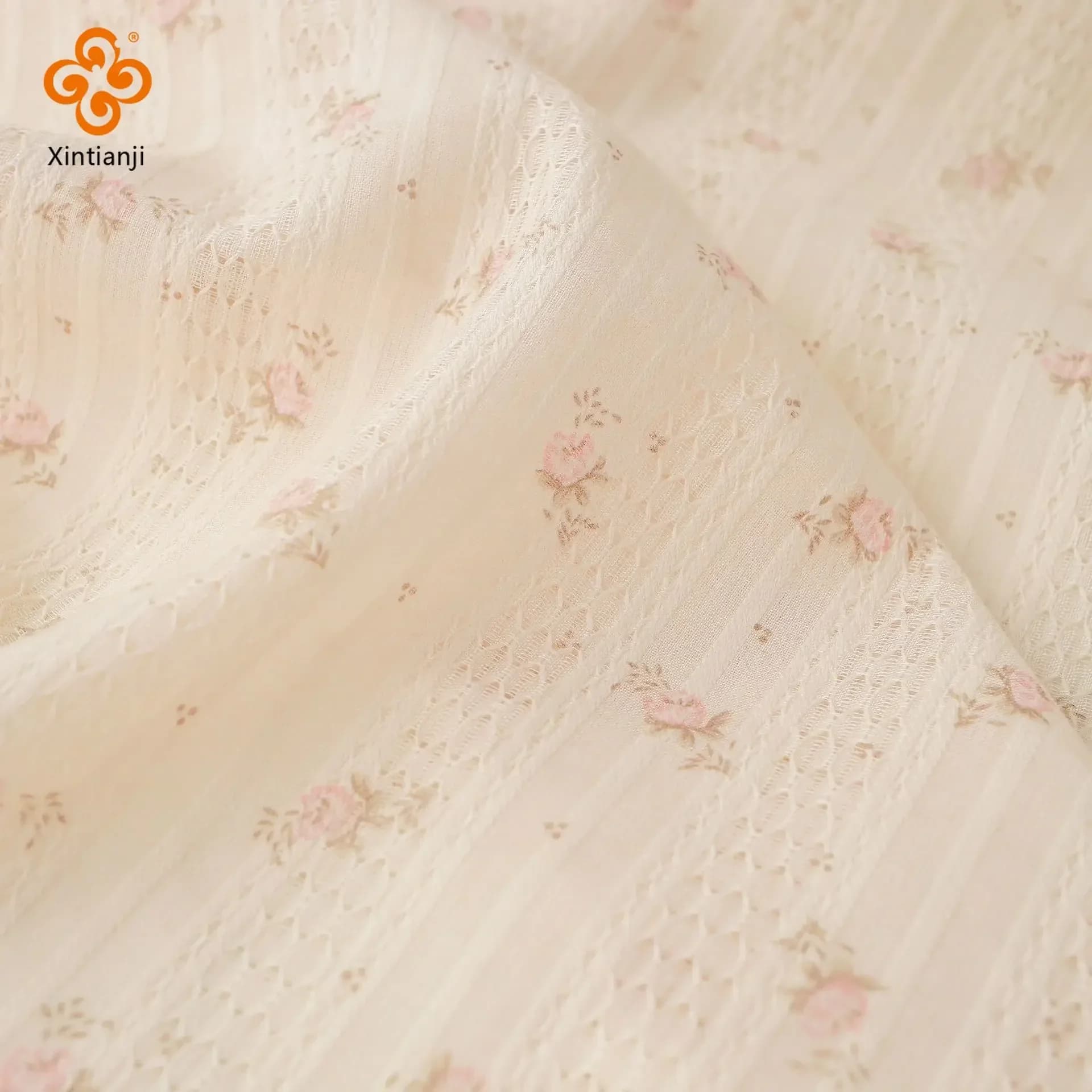 Tessuto jacquard in pizzo di cotone floreale 1/3/5 m Gonna da donna in stile vintage con fiori stampati digitali, abito per bambini, abbigliamento per bambole fai da te