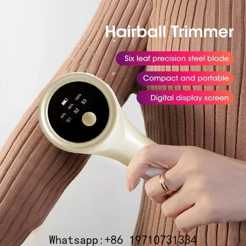 Lint Remover for Clothing Portable Electric Fuzz Pellet Remover LED Display Rechargeable Fabric Shaver Fluff Remover Winter