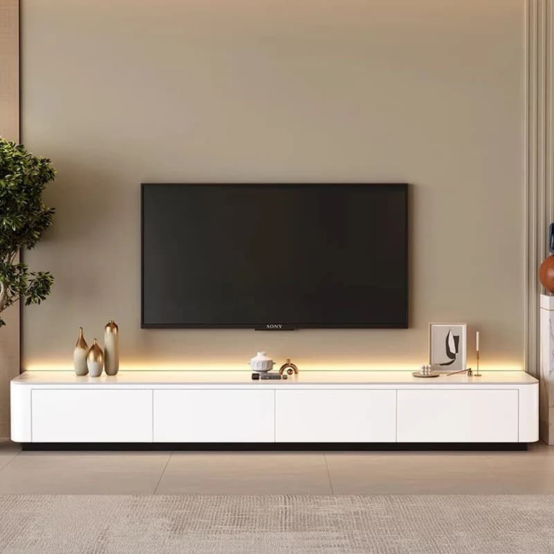 Mobili TV Moderni di Design Estetico, Supporti TV da Parete e da Terra per Soggiorno, Espositori Unici per TV
