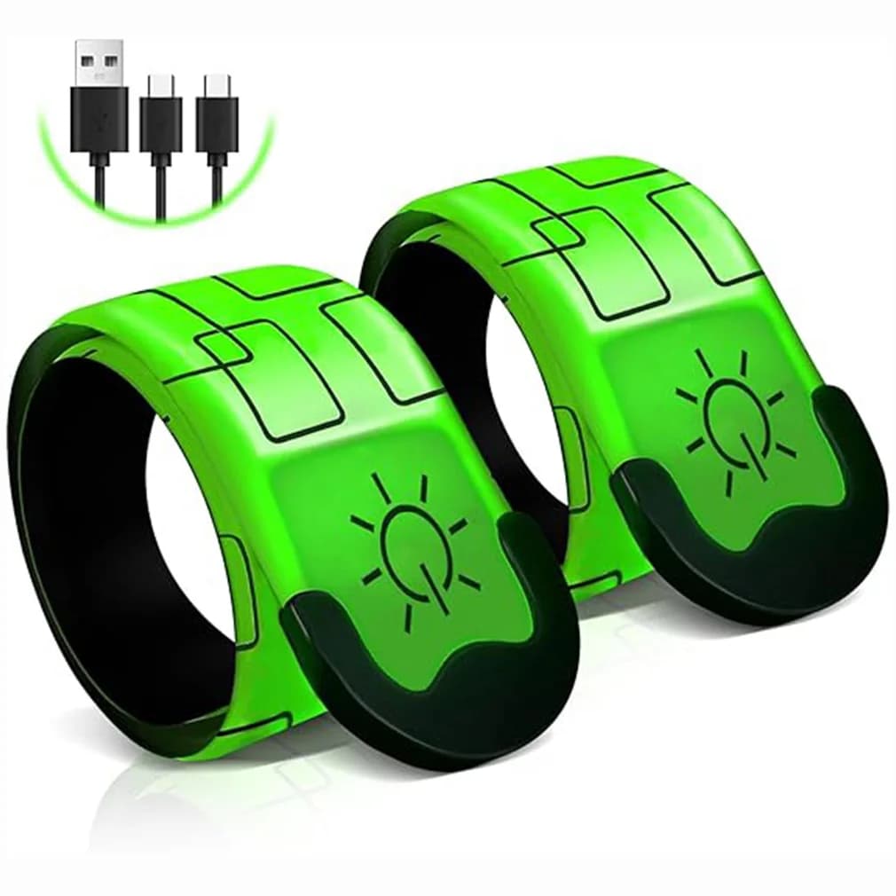 Outdoor Sport Safety Arm Belt Rechargeable Arm Band for Night Running LED Light Band Safety Leg Warning For Cycling