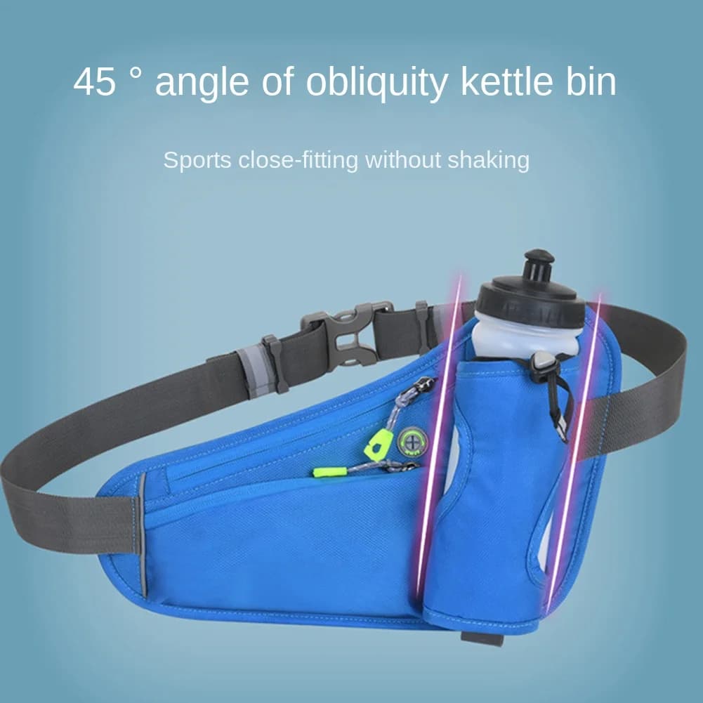 ABYB Sport hydration belt bag with bottle holder for men woman racing cycling hiking black walk