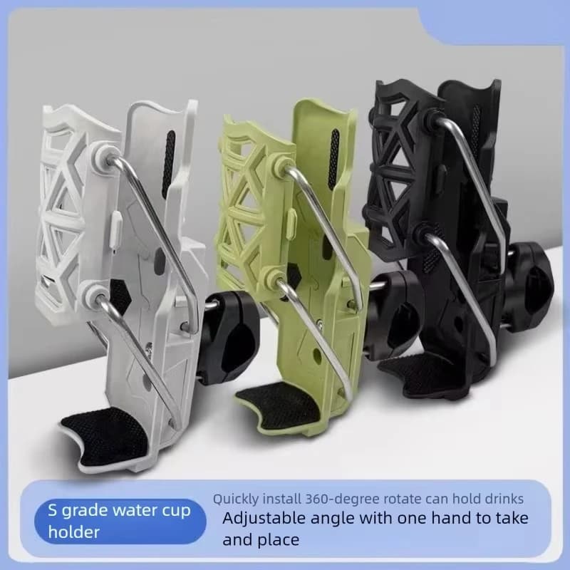 Universal Motorcycle Glass Holder 360 ° Bicycle Bike Trailer with adjustable handlebar for ADV cycling bike