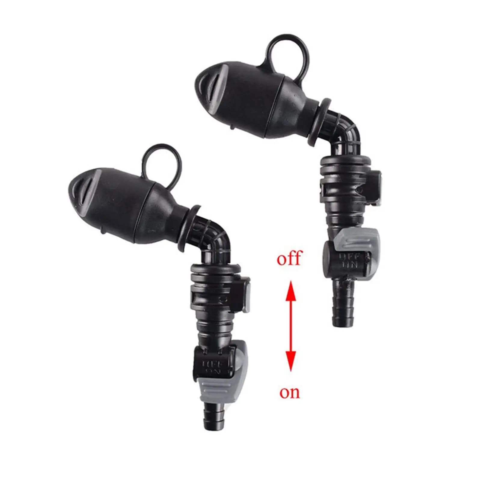 Valve spouts with cap protection, water hydration package