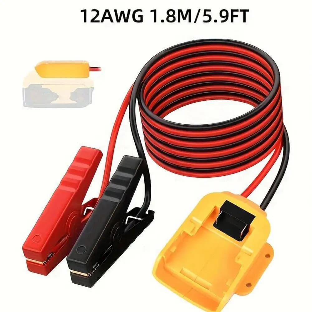 Adattatore di alimentazione di emergenza per auto, avviatore di emergenza 12AWG da 6 piedi per batterie agli ioni di litio Makita da 18V R6G8