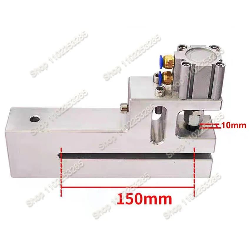 Pneumatic punching machine for plastic bags with round hole of 2-10 mm, material pass width, PP film punching machine, 150 mm packaging