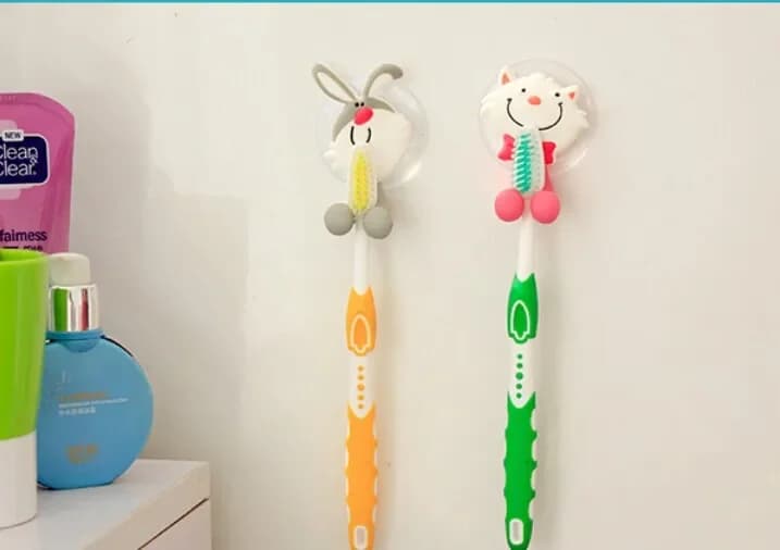 bagno Bella Spazzolino Telaio Animale Forza Ventosa porta spazzolino ganci Porta dentifricio Portaoggetti OK 0124