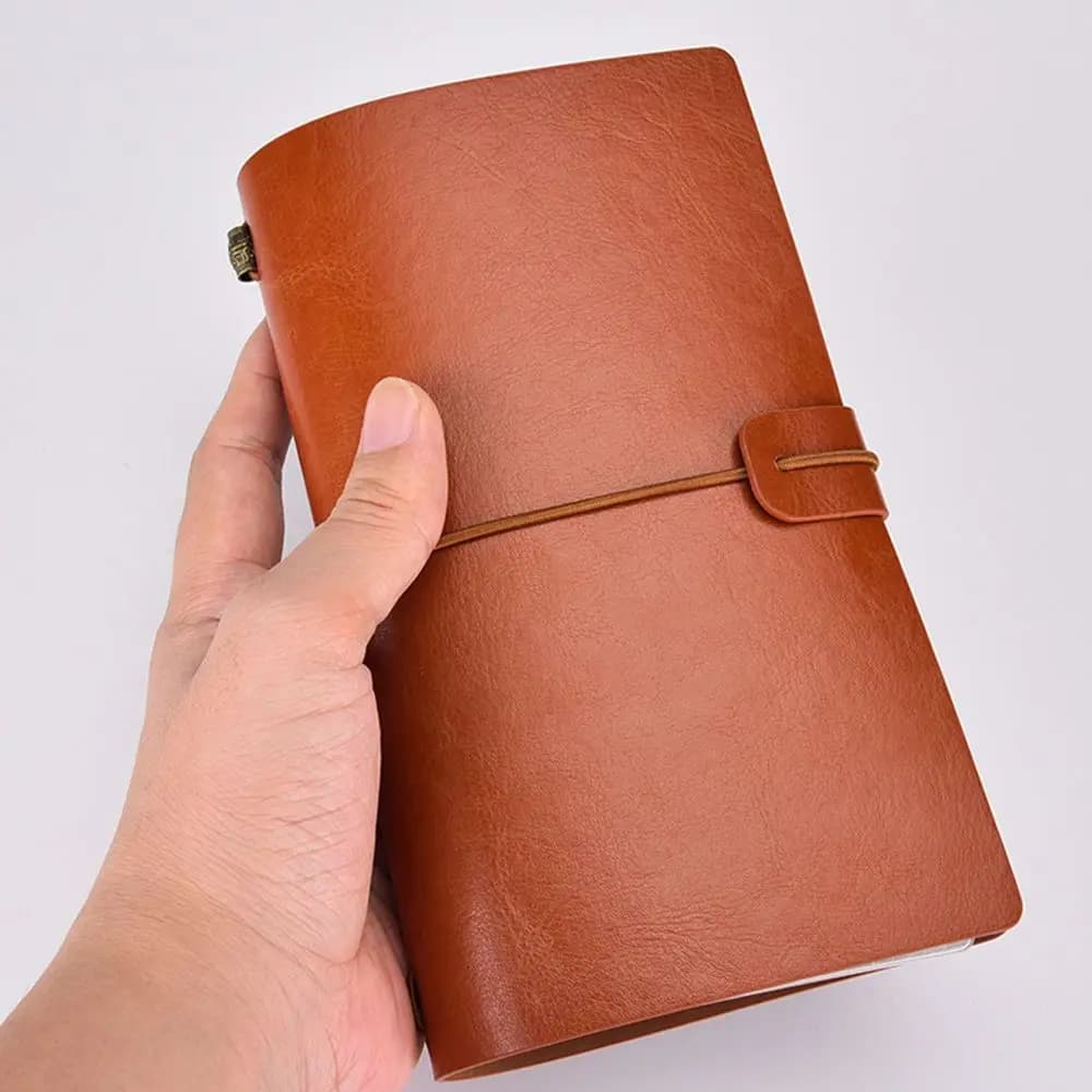 Office Agenda Stationery Notepad School Supplies Gifts Writing Journal Booklet Daily Organizer Leather Travel Book Notebook