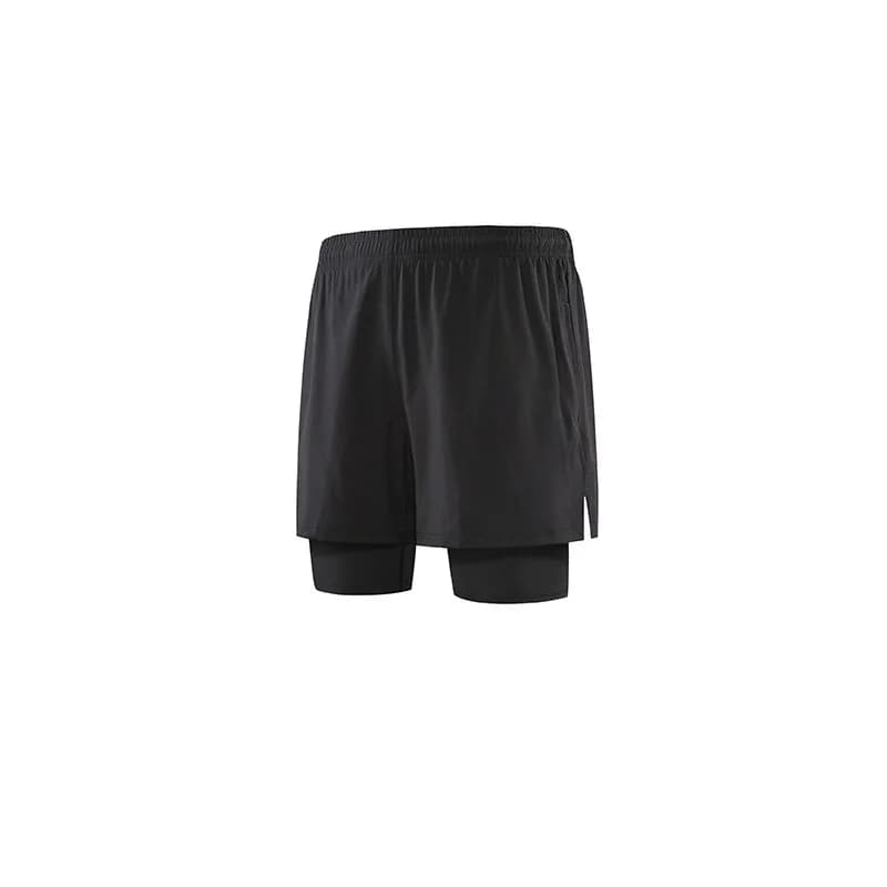 Men's Sports Shorts Two Pieces Stretch Basketball Running and Fitness Clothing Men's Lined Shorts For Fast Drying Training