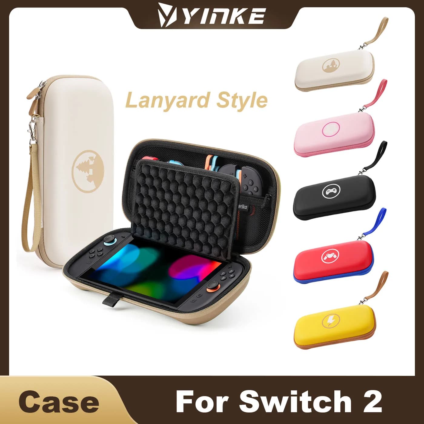 Hard Protective Case For Nintendo Switch 2 Waterproof EVA PU Carry Bag With 10 Game Card Slots Portable Travel Storage Pouch