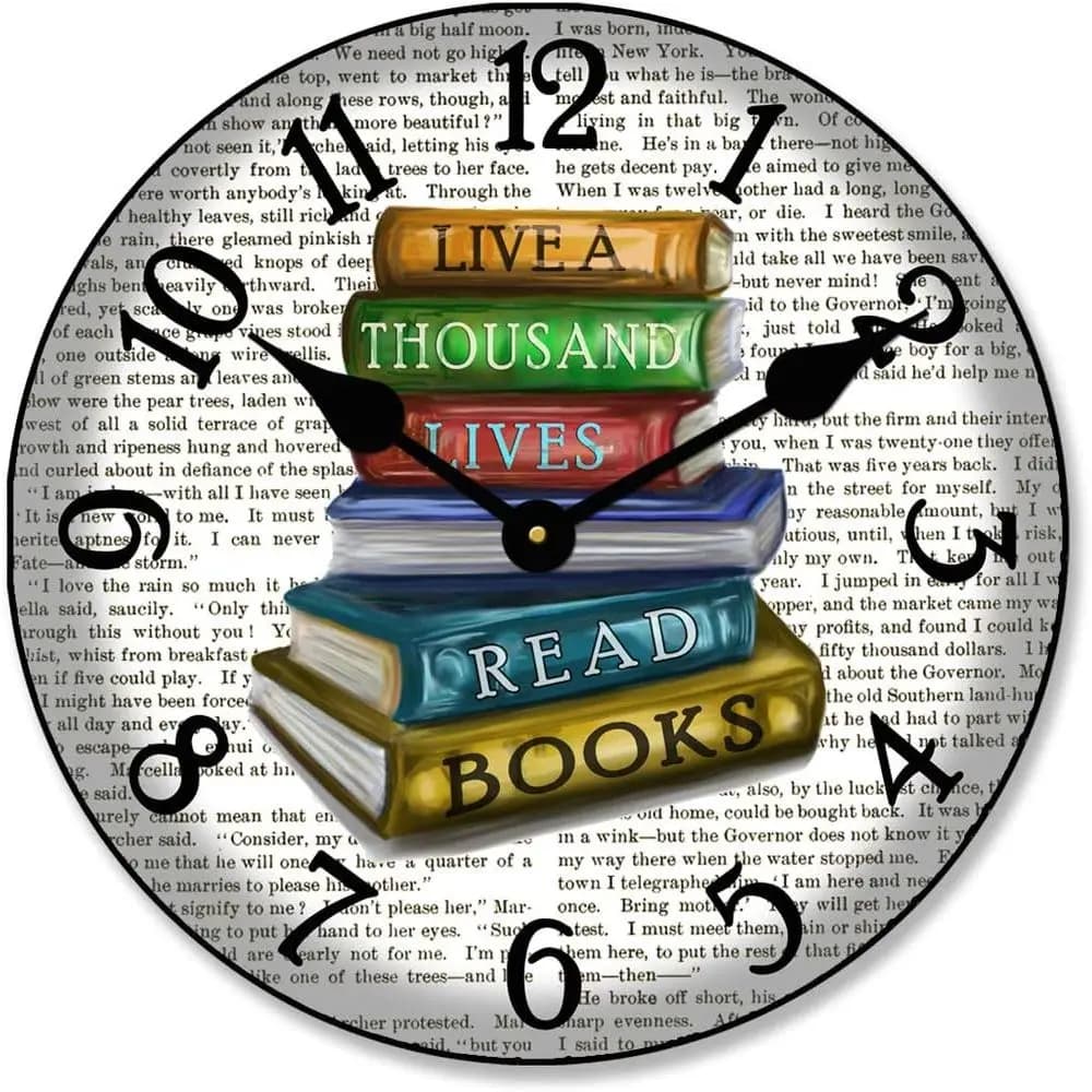 24-Inch Silent Quartz Wall Clock | Handcrafted in USA | Vibrant Long-Lasting Colors | 8 Sizes Available