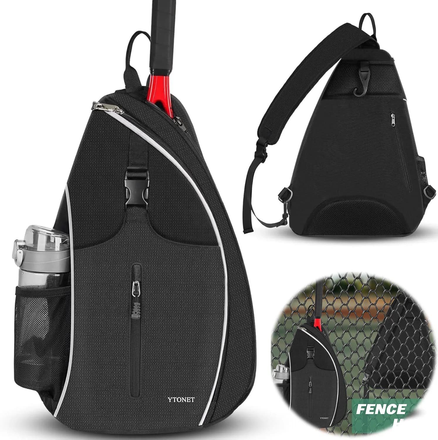 Tennis bag, tennis canoe backpack, shoulder bag, waterproof, suitable for badminton racket and badminton racket