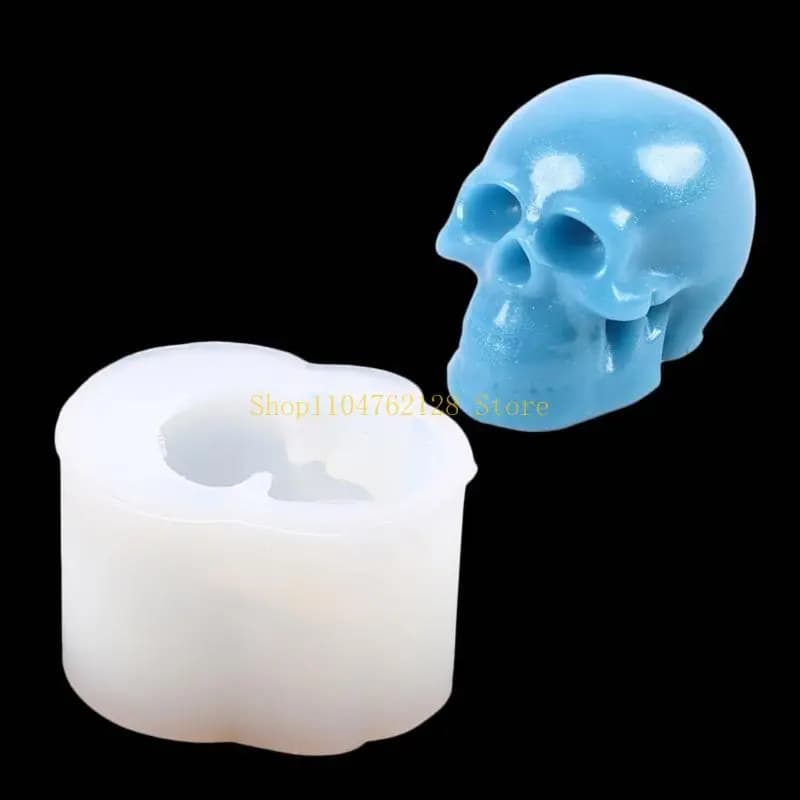 Nuovi Stampi in Silicone a Forma di Teschio per Resina Epossidica, Stampi Fai-da-te per Ciondoli in Cristallo, Bracciali e Collane - Miglior Vendita s00099-LJX